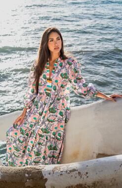 Bindu Floral Maxi Dress size L large